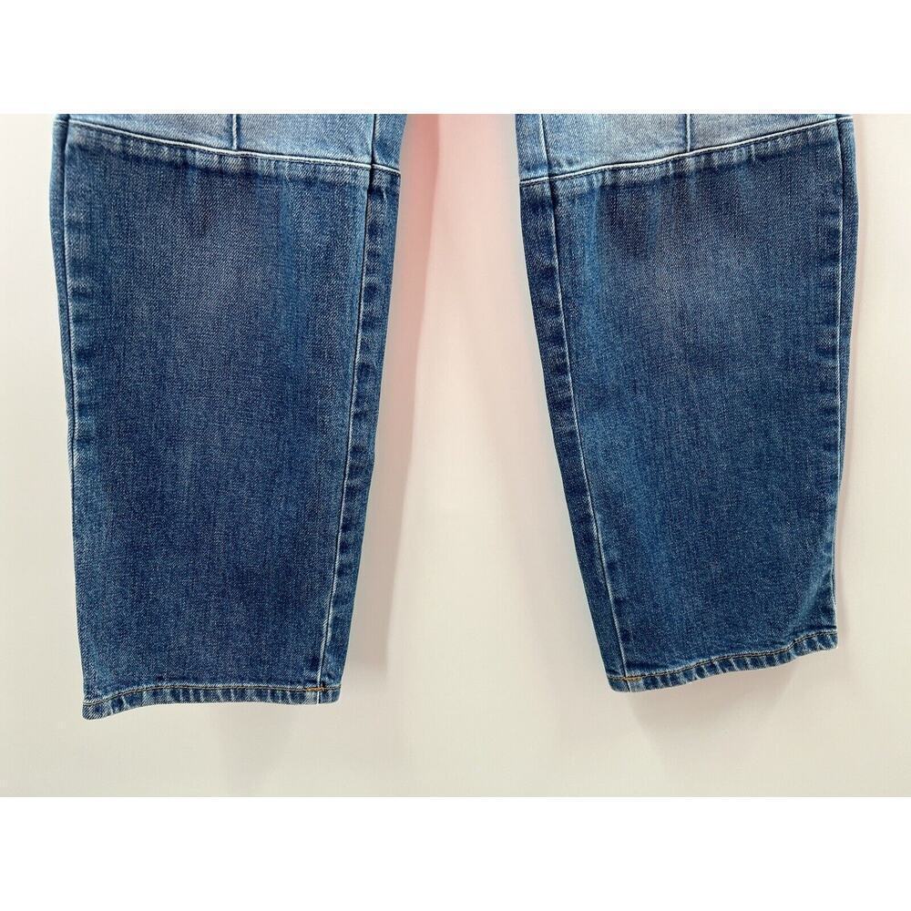 Stella McCartney Women’s Straight Legged Cropped Two Tone Jeans Blue Size 24 - Picture 3 of 12